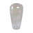 Elegant Crackled Glass Vase with Sculptural Tall Shape for Home Decor - Decorative Flower Vase Accent for Entryway Table or Shelf- Clear & Frost-100130043
