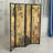 Sigfried 67.75 " W x 69 " H 4 - Panel Solid Wood Folding