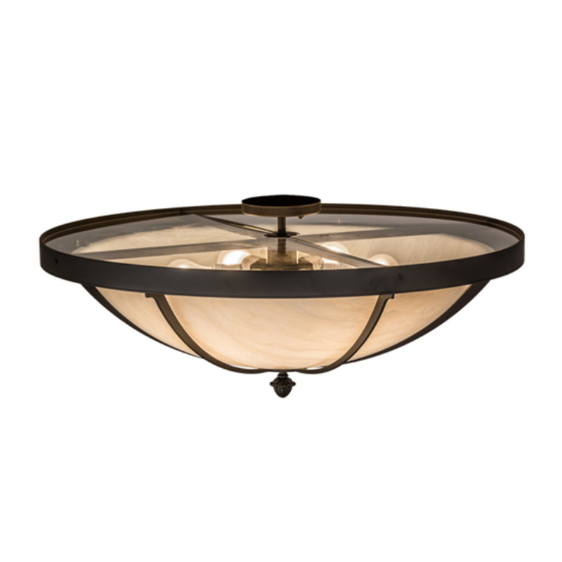 Dominga 6 - Light Flush Mount, Oil Rubbed Bronze, 12" H x 30" W x 30" D