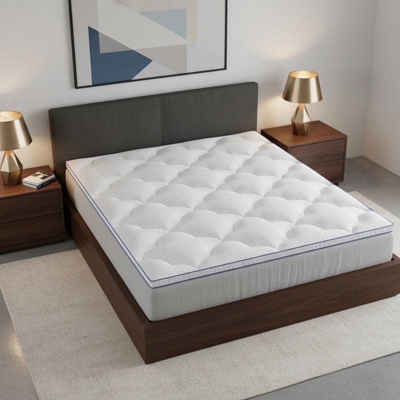 Surmatelas en coton blanc 2 po