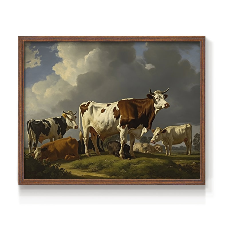 Faune - XXXIV - Reproduction encadrée - Restickable, Noyer, H 11 po x l 14 po