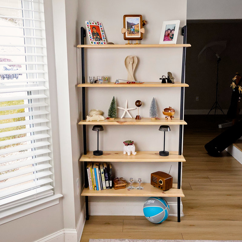 Ceballos Floating Ladder Bookcase/Bookshelf
