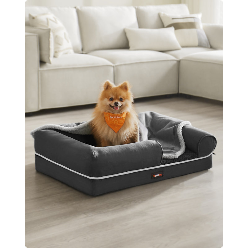 Polyester Pet Bed, Dark Grey