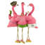 Statue de jardin d'extérieur 9 "Three Amigos Beach Flamants