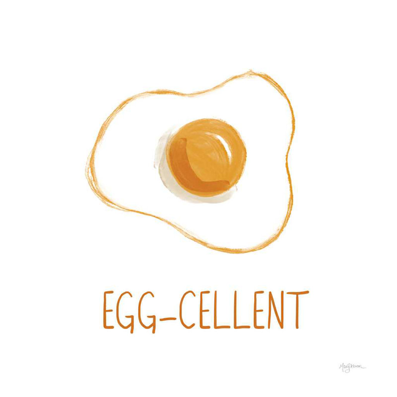«Bacon and Eggs II» par Mary Urban - reproduction d'art sur toile tendue, H 12 po x l 12 po, No, Toile tendue