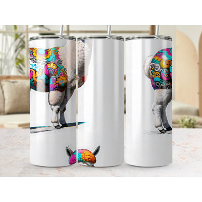 Choose Handmade Tumblers 591 mL Vacuum Insulated Stainless Steel (18/8) Travel Tumbler with Straw