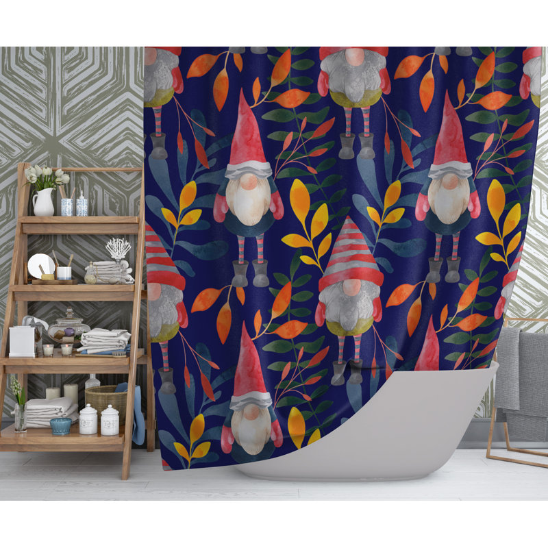Durmo Abstract Shower Curtain, 90" H x 70" W
