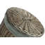 Wicker Round Laundry Basket with Grey Sage Lining-972818356-972818362
