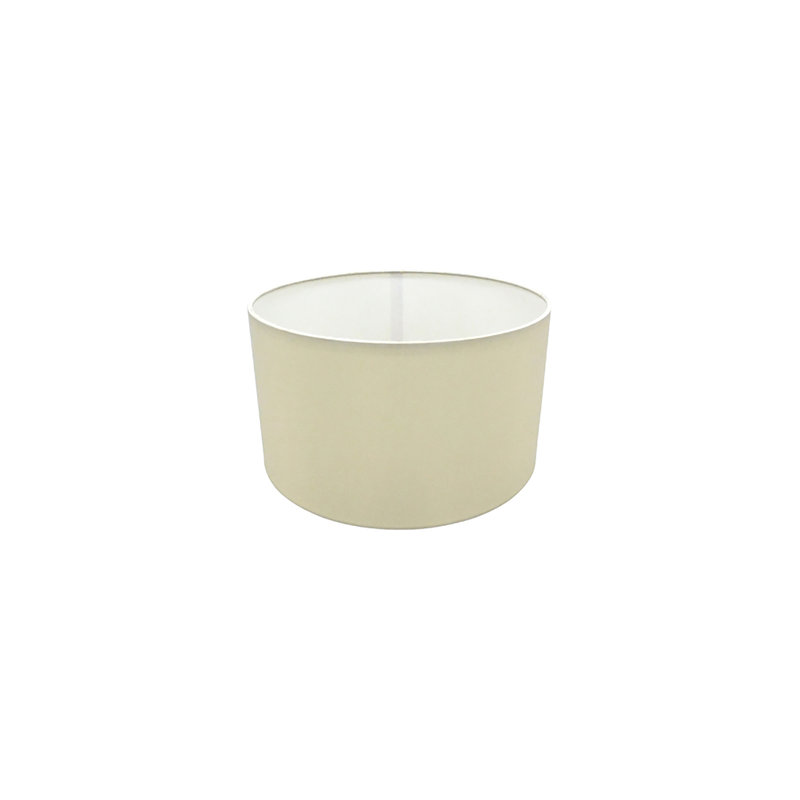 Cotton Drum Lamp Shade, Ivory Pearl, 17cmH x 30cm W x 30cm D