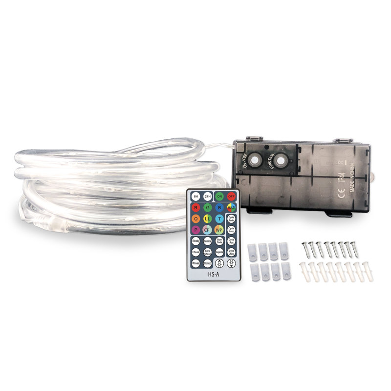 100 - Bulb 204.38'' Battery Powered LED Rope String Light