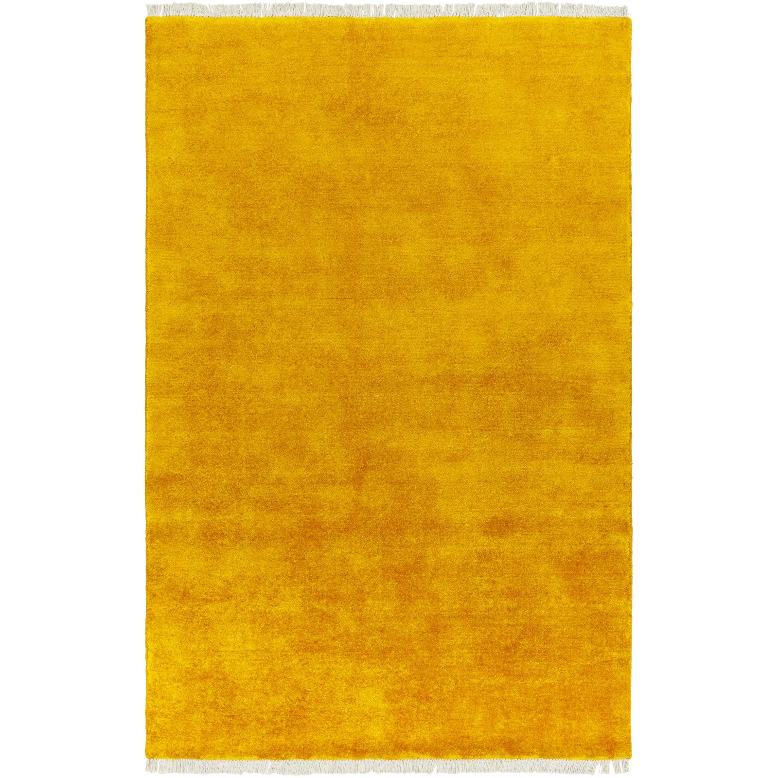 Clio Handmade Wool Yellow Rug, Rectangle 5' x 7'6"