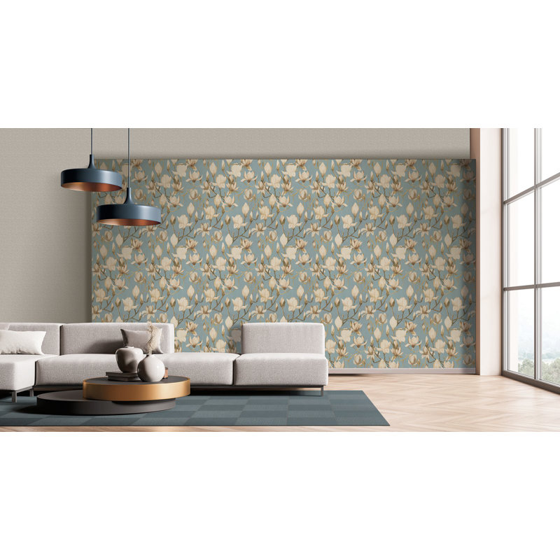 Galerie Designer Walls Magnolia Wallpaper, Blue