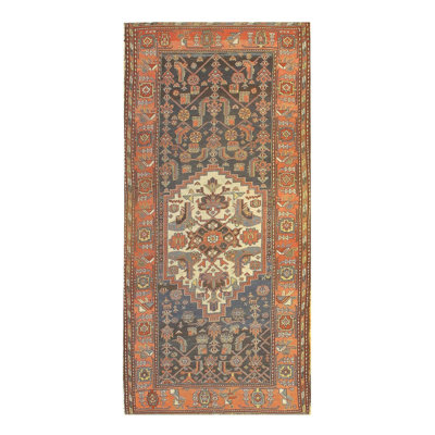 Oriental Area Rug in Navy Blue