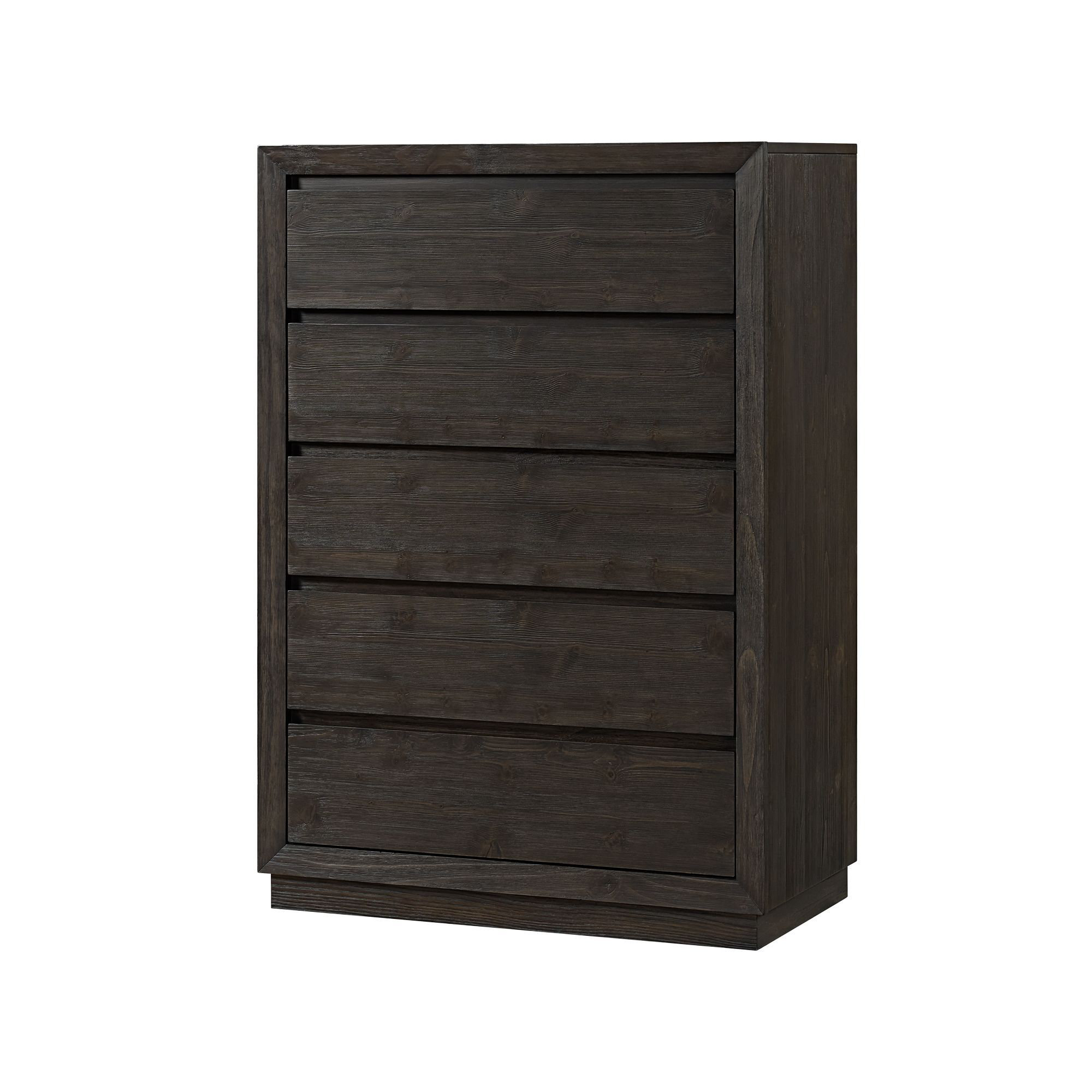 Albie 5-Drawer Pine Chest, Cocoa