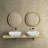 Bathroom Vessel Sink With Pre-Drilled Drain Hole-123167383