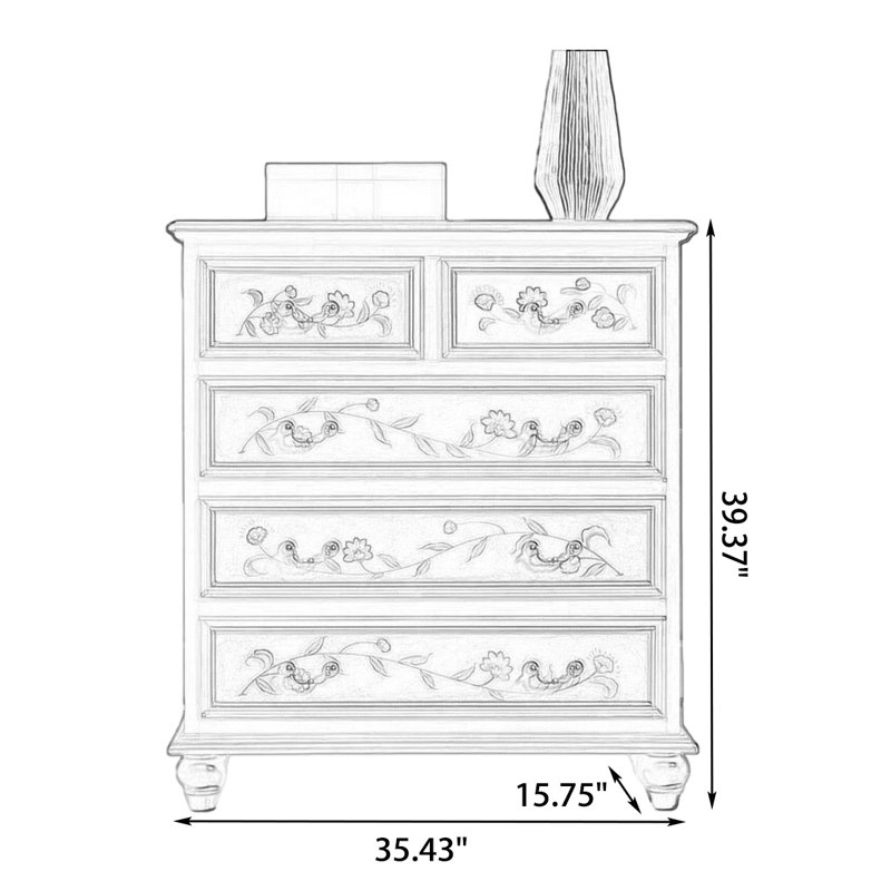 Commodes et commodes rectangulaires en bois massif Colors