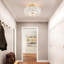 Lustre moderne semi-encastré en verre 16 po-144617997