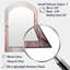 Miroir mural rose et blanc-1975350950