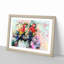 Two Rainbow Macaw Parrots in Abstract - Picture Frame Painting Print-55777912-55777920