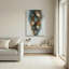 Ensemble de 1 tableau sur toile « Vagues de plumes »-129340422-129340421