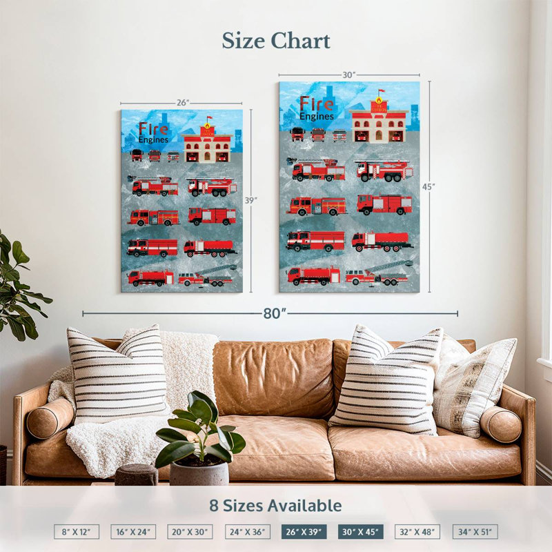 Alcaraz Fire Department Poster, 39" H x 26" W