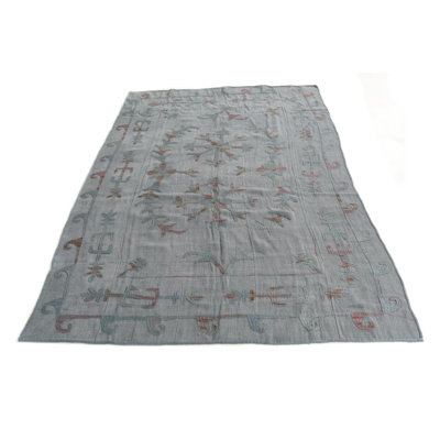 Tapis bleu gris Pullman