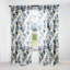 Motif victorien de vignes filigranes bleu cobalt I - rideau en velours floral - obscurcissant - 1 panneau-95457730