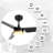 52" 3 - Blade LED Smart Standard Ceiling Fans with Lights-1655361378
