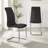 Scottsmoor Modern High Gloss Halo 6 Seater Dining Table Set with Luxury Faux Leather Dining Chairs-41866424-80764351