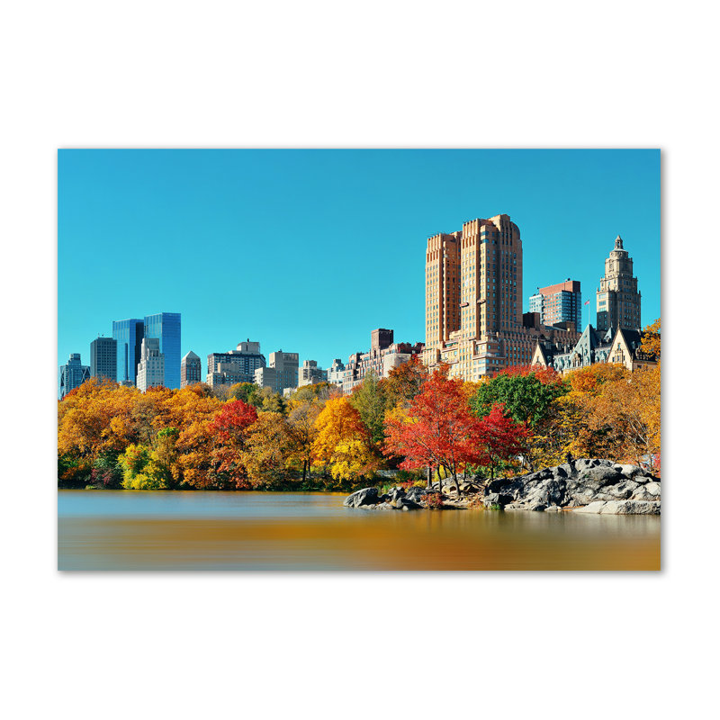 New York In The Fall - Wrapped Canvas Print
