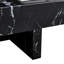 Table basse moderne en MDF de style noir élégant pour le salon ou le bureau
