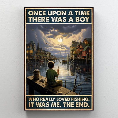 A Boy Who Really Loved Fishing - 1 Piece Rectangle " A Boy Who Really Loved Fishing "