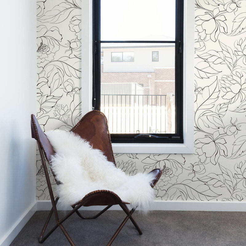 Michelet Peel & Stick Floral Wallpaper, 102" L x 24" W