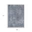 Tapis extérieur lavable abstrait bleu et gris 9 pi x 12 pi