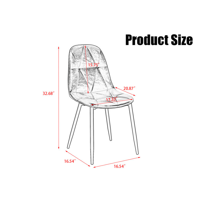 Dining Chairs, Brown, 4