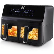 Buy Cookworks 9L Dual Air Fryer - Black, Air fryers and fryers