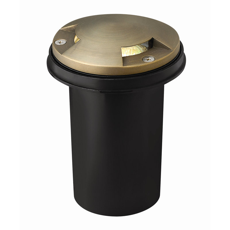 Matte Bronze 1-Light Cast Brass Landscape Well Light