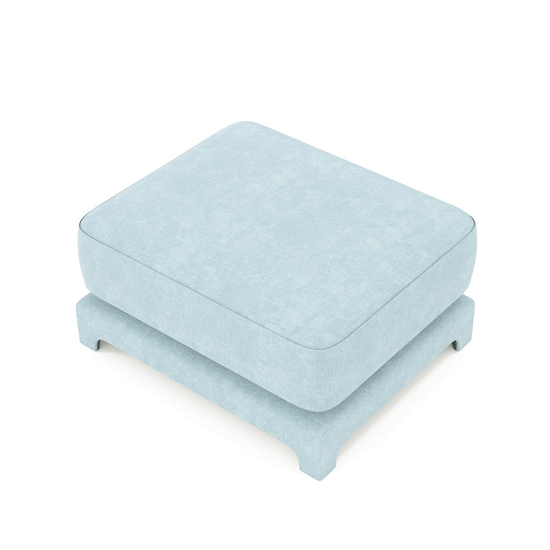 Repose-pieds en chenille, Bleu