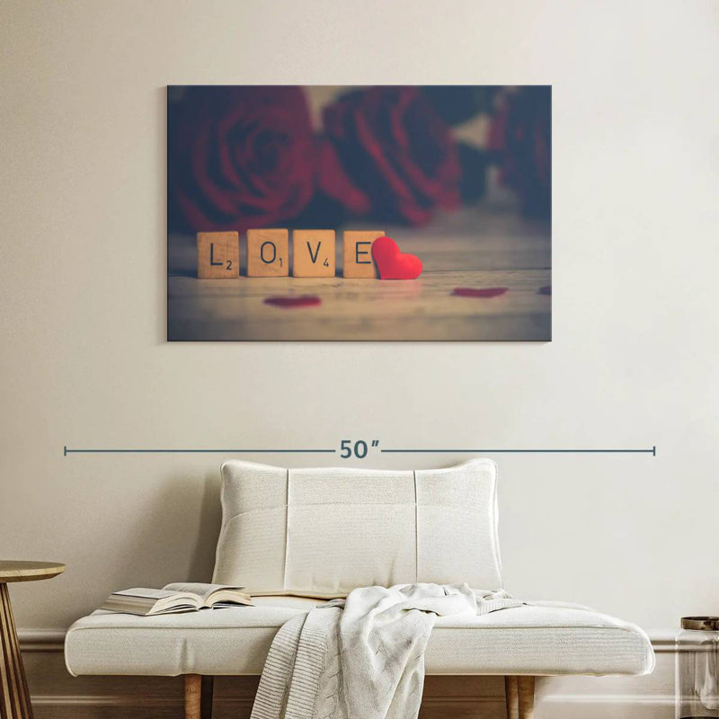 Tergel Love Blocks - cœur, H 26 po x l 39 po