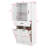 Tall Bathroom Storage Cabinet With Doors And Drawer, Storage Cabinet With Two Removable Laundry Basket, Adjustable Shelf-1763372235
