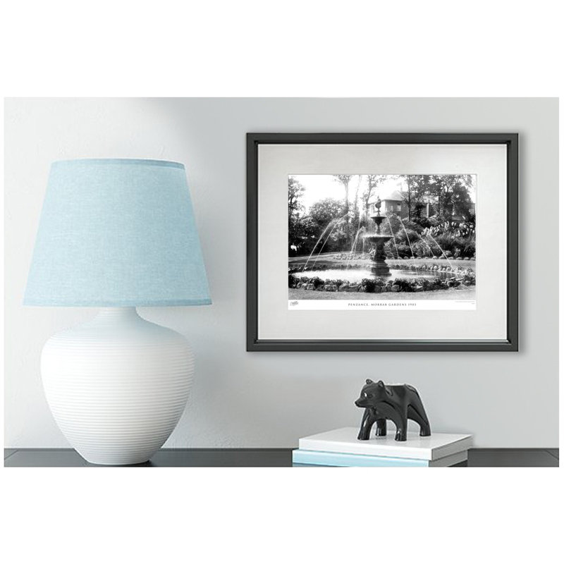 Penzance, Morrab Gardens 1903 - Single Picture Frame Print, 40cm H x 50cm W x 2.3cm D