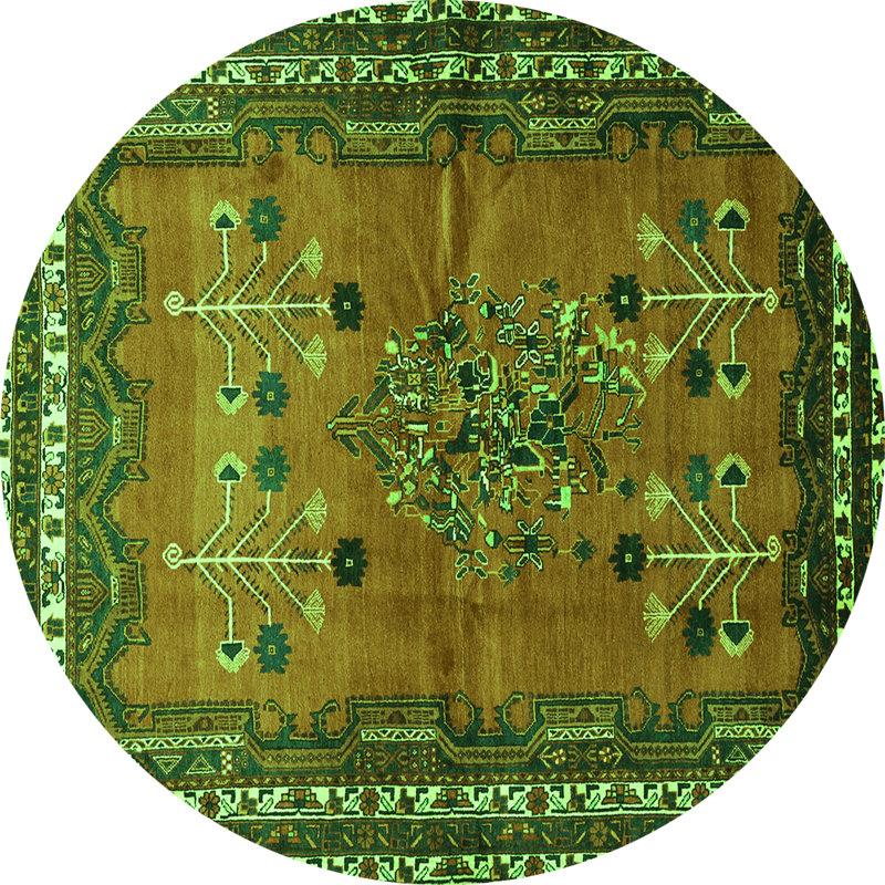 Performance Oriental Indoor Rug, Round 7'