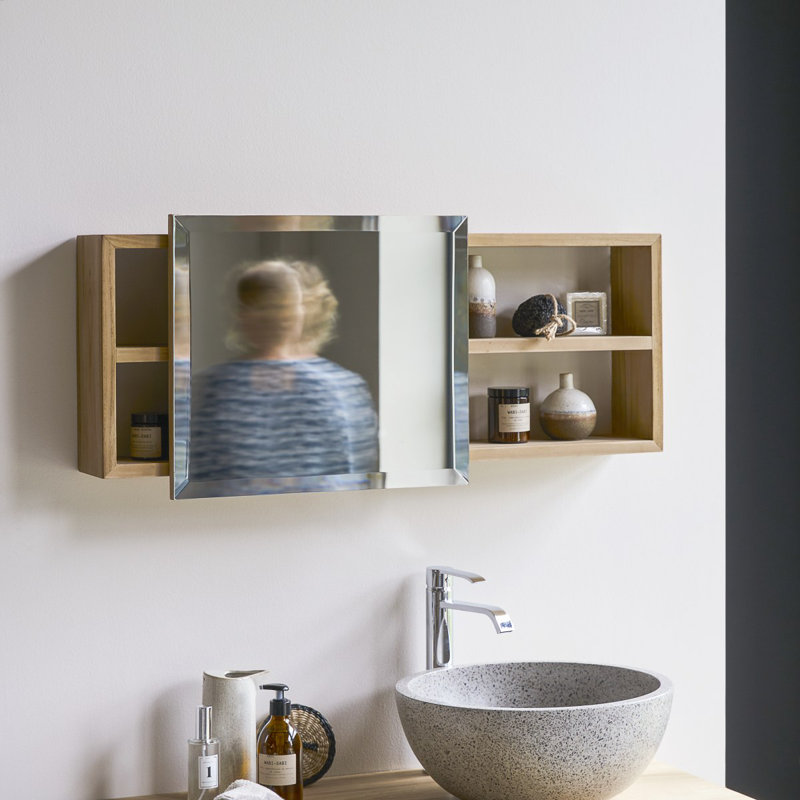 Typo Solid Teak Bathroom Cabinet