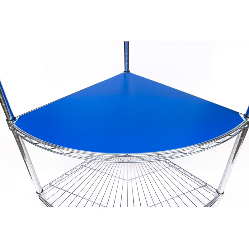 Doublure de tablette en PVC Radius, Bleu clair, H 0,13 po x l 18 po x P 18 po