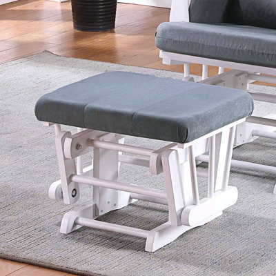 Fauteuil avec repose-pieds en microfibre gris foncé