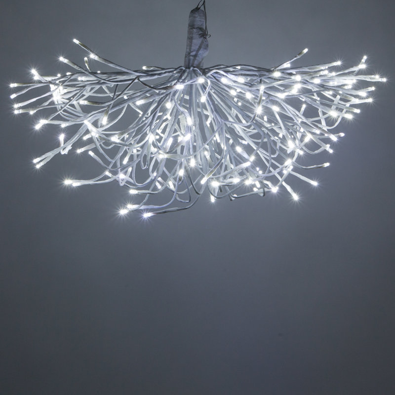 Branche lumineuse scintillante à DEL, Blanc / blanc froid