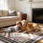 Southwestern Tribal Geometric Washable Area Rug in Beige/Terracotta-88370309