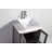 Ravenna 48" Freestanding Single Sink Bathroom Vanity with Engineered Marble Top and Matching Mirror-23188981
