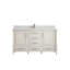 Meuble-lavabo simple 60 po avec comptoir en quartz Aberdeen