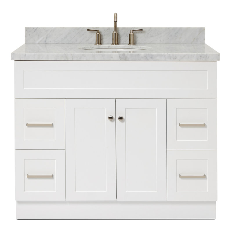 Ensemble de meuble-lavabo simple 43 po Abell, Blanc